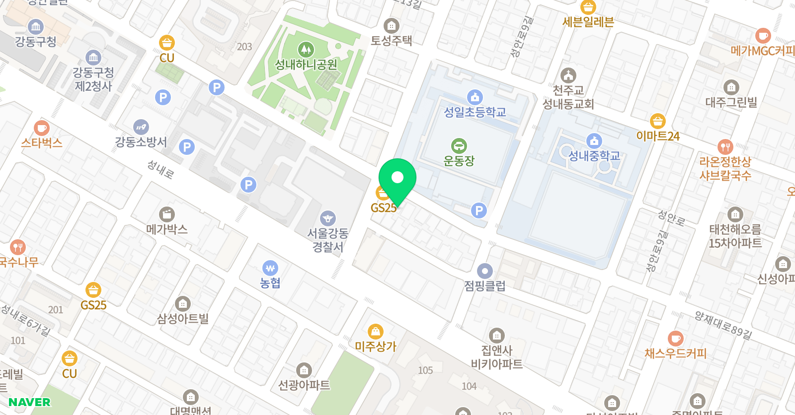미래엔 수학 강동성일점 위치