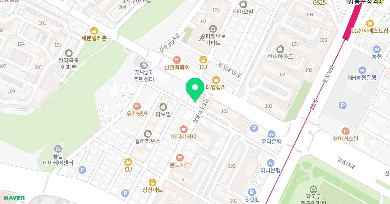 EiE 고려대어학원 송파풍납캠퍼스 위치