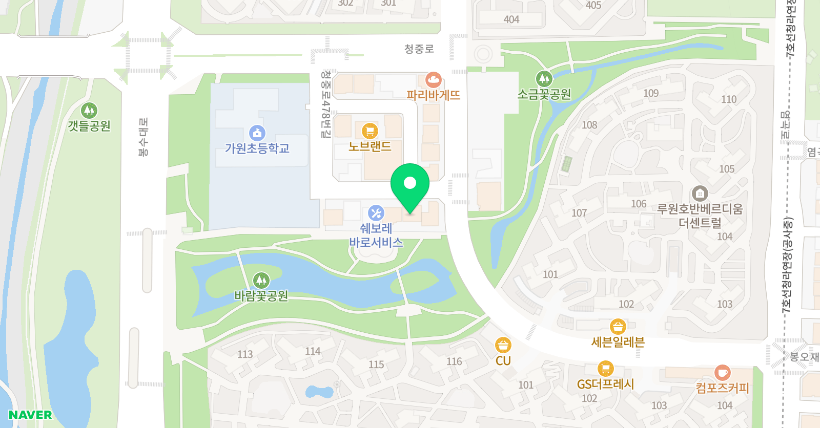 책통클럽루원 학원 위치