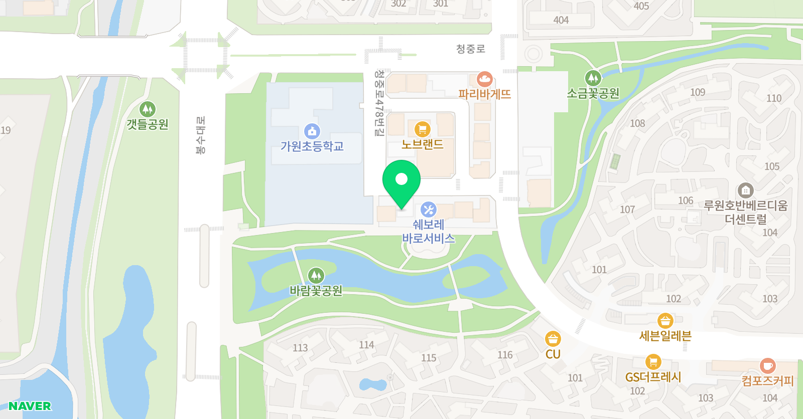 용인대Best최강 태권도 위치