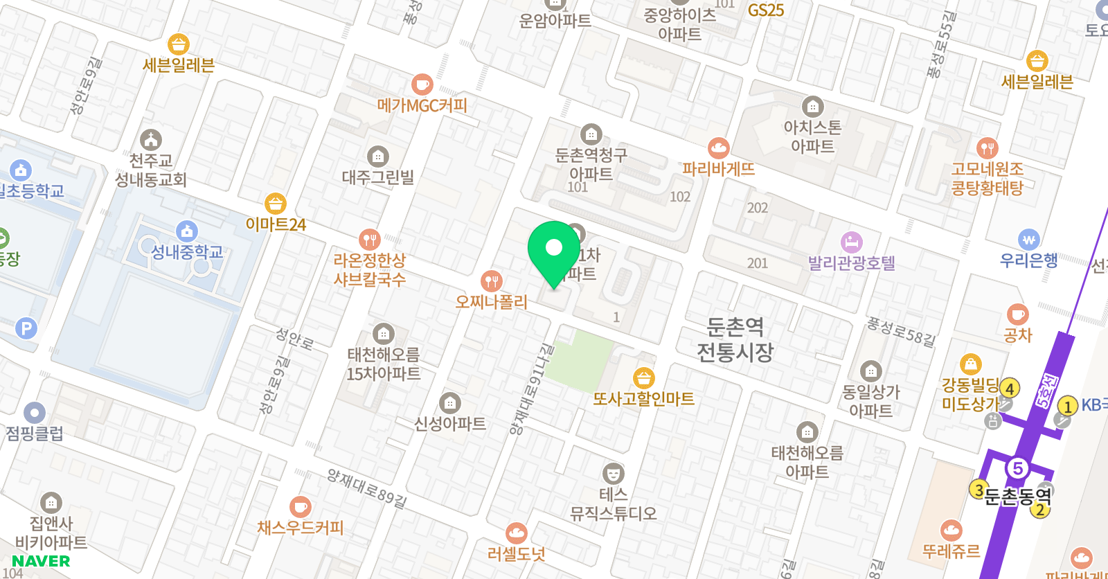 윤경희 피아노음악학원 위치