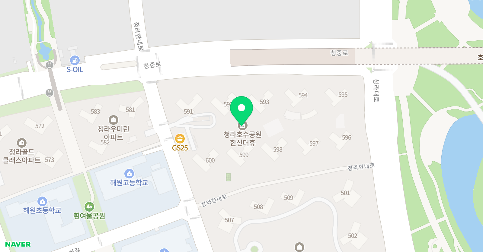 스마트해법 수학 청라한신더휴점 위치