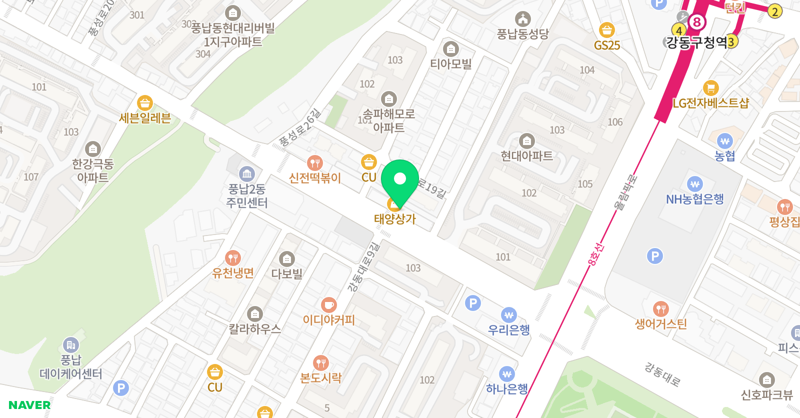 왕호 태권도장 위치