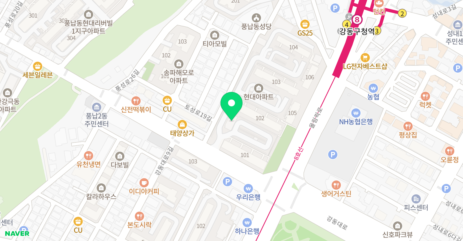 한우물 수학교습소 위치
