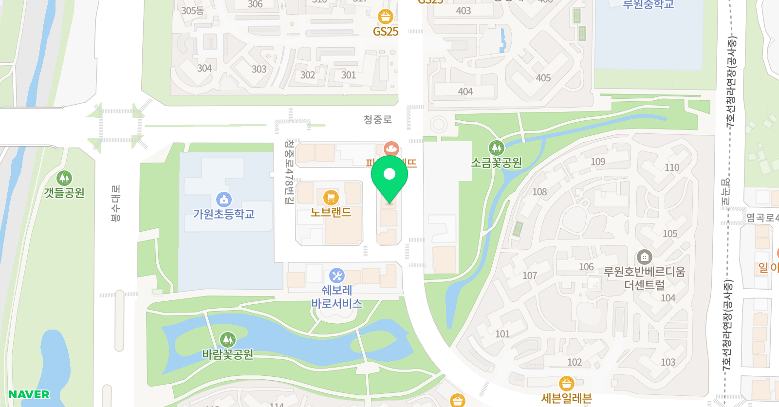 EiE 고려대 어학원 인천가정캠퍼스 위치