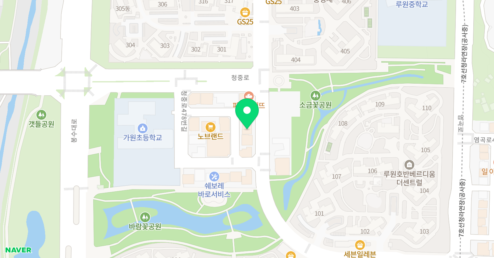꿈틀아트 아트학원 위치