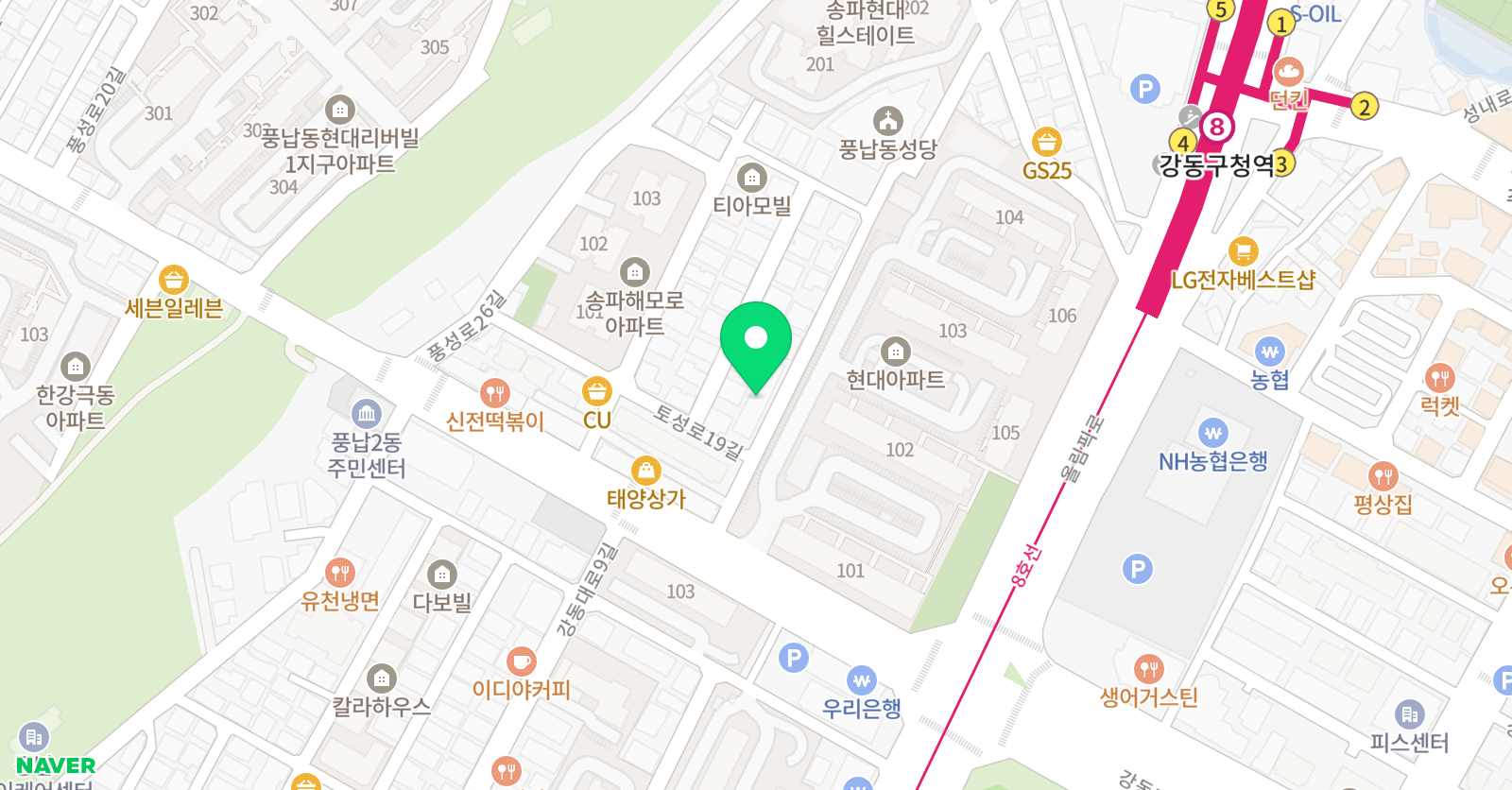 티큐 학원 위치