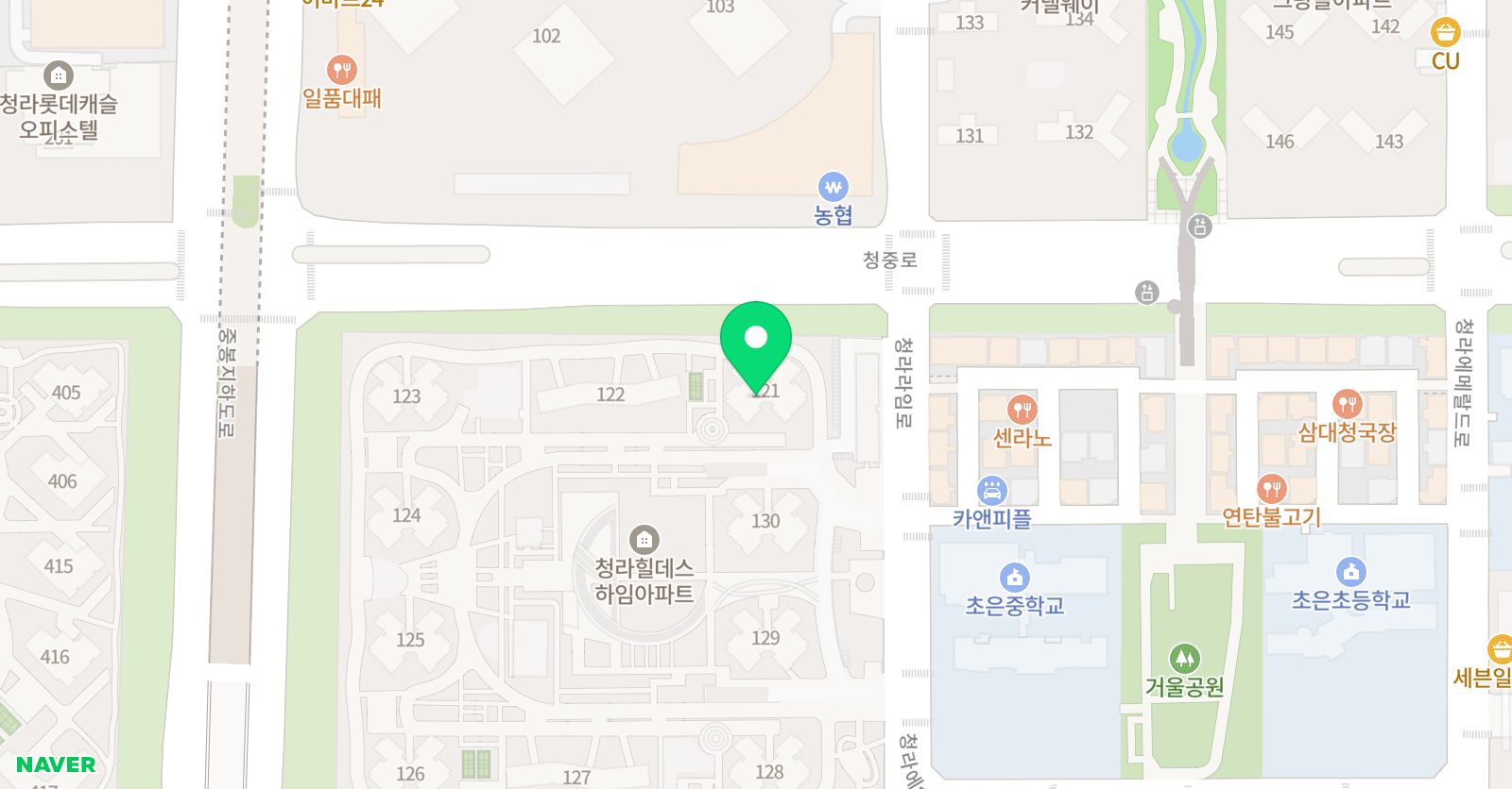 아소비 인천 청라힐데스점 위치