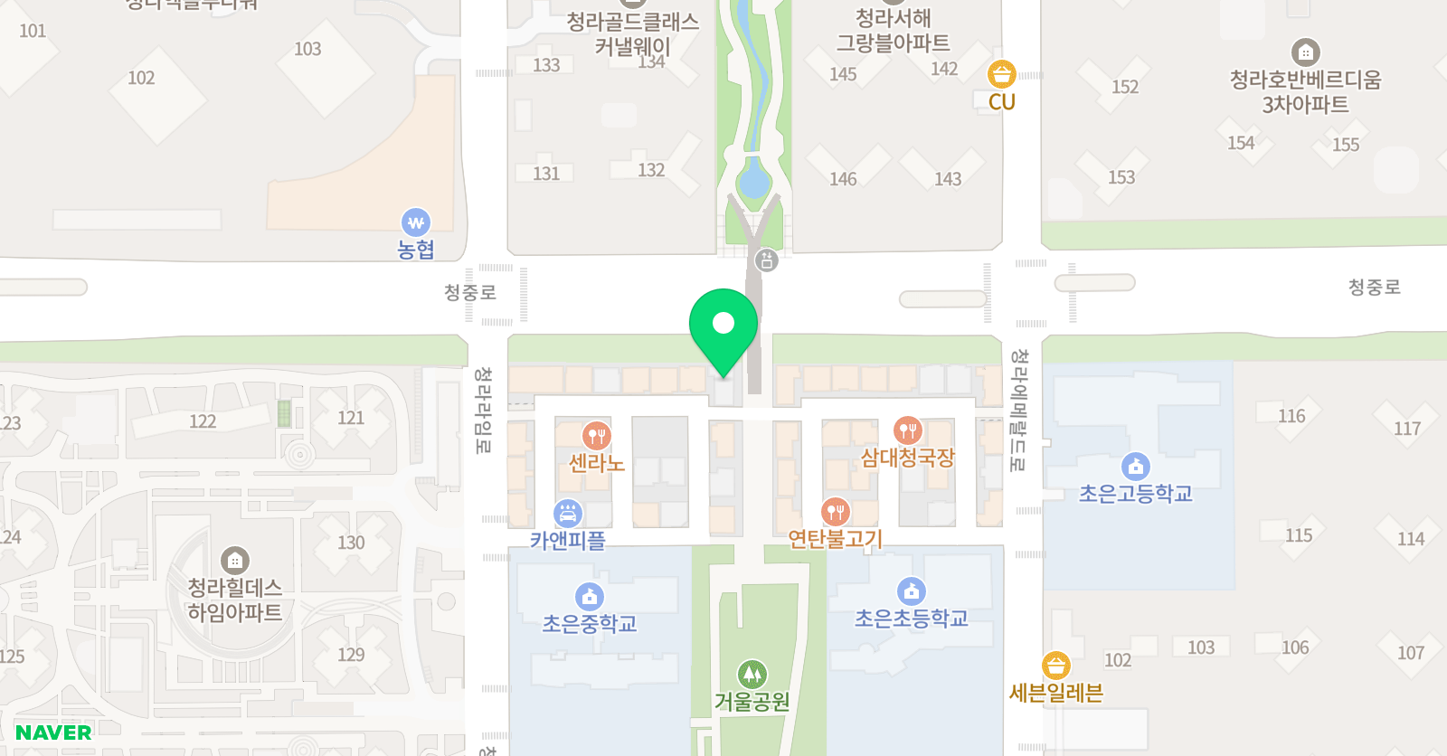 웅진 청라학습센터 위치