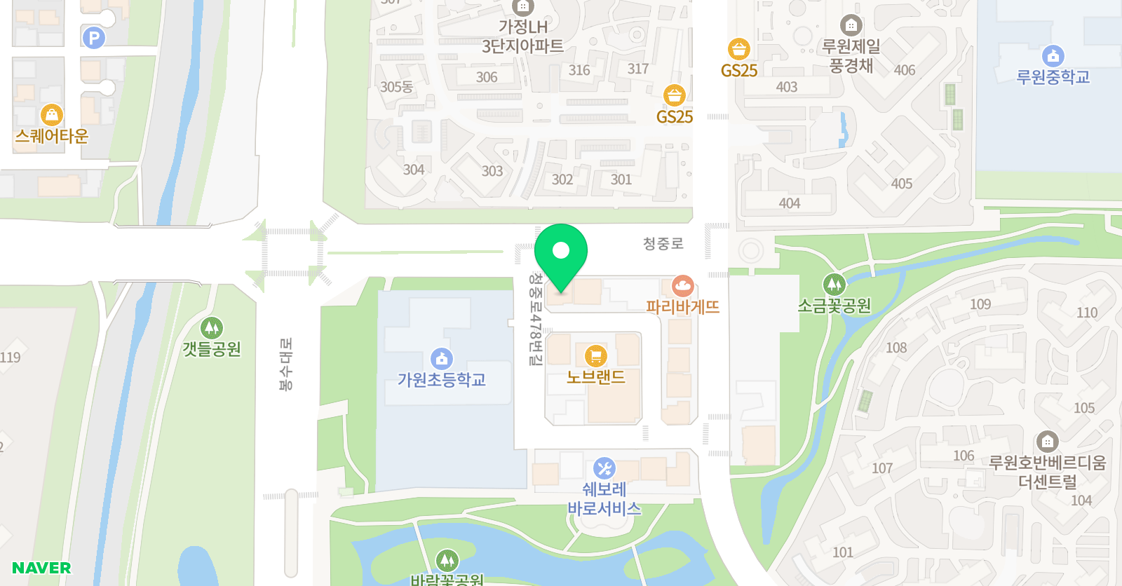 에듀파크 학원 위치