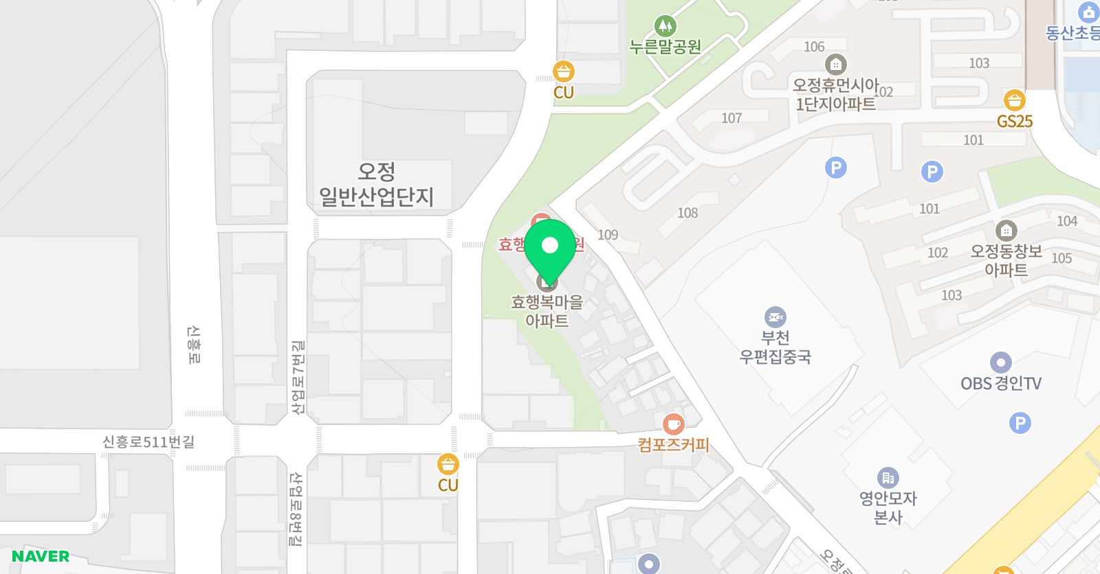 마스터FC 축구 아카데미 오정점 위치