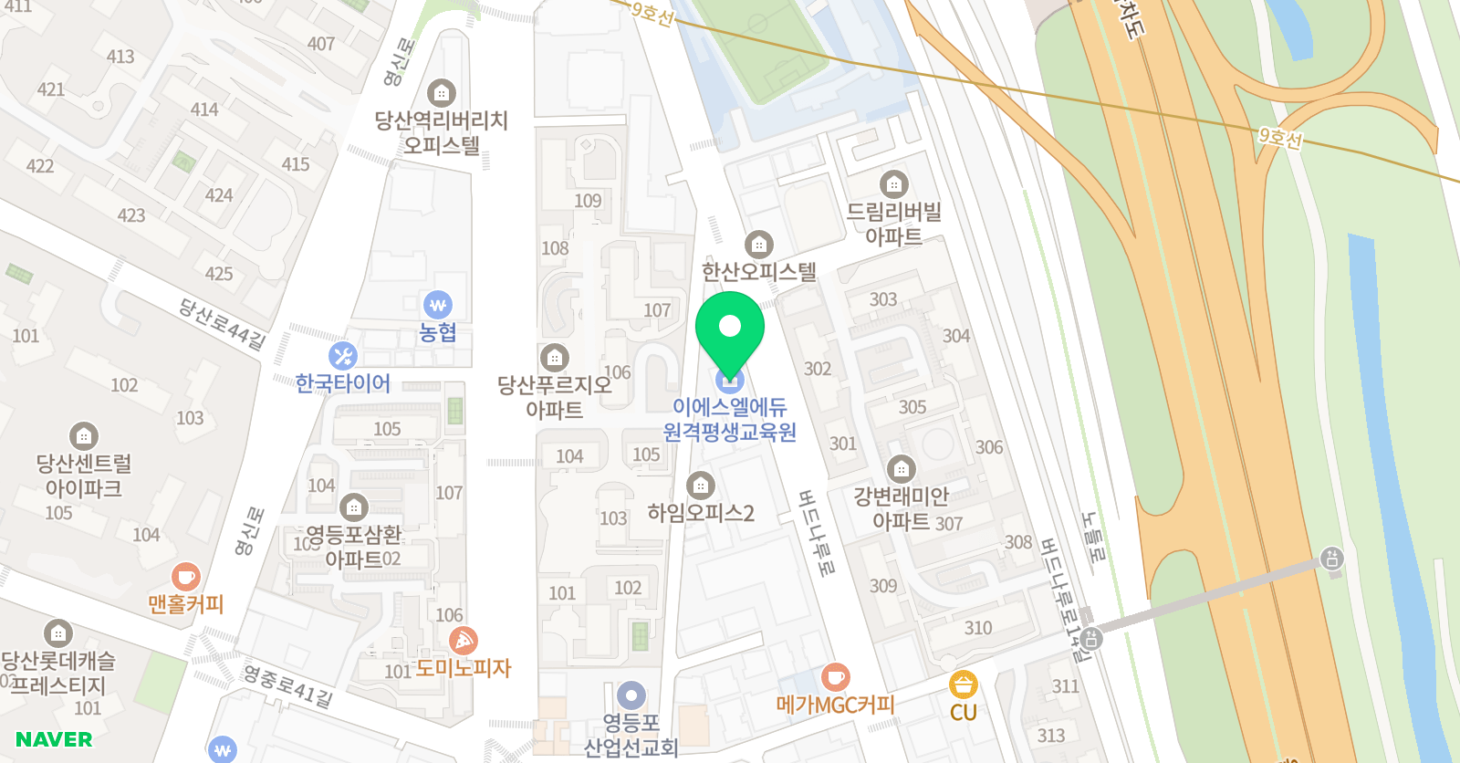 그리니쉬 수학학원 위치