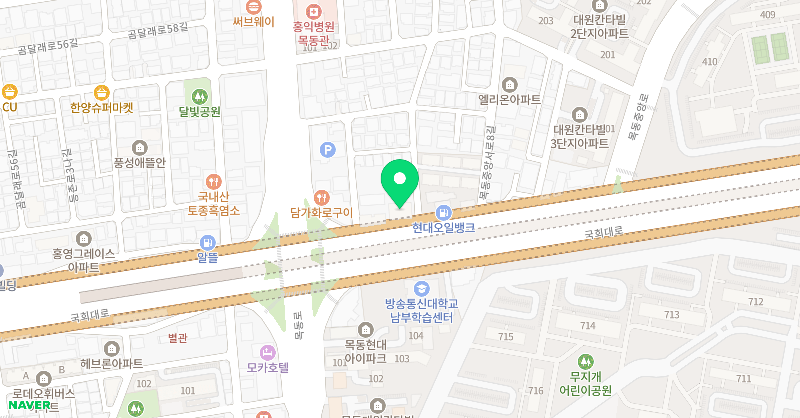 YBM잉글루 영어학원 의정부지역본부 위치