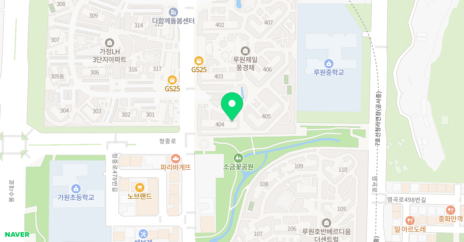 에듀모아 공부방 가원초센터 위치