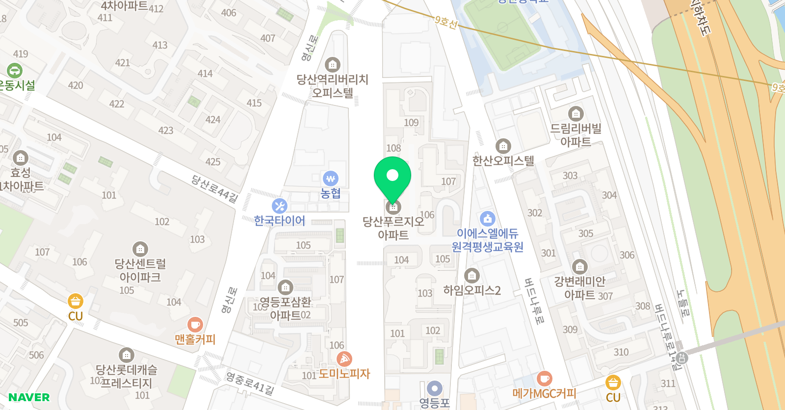 한체대 인성 태권도 위치