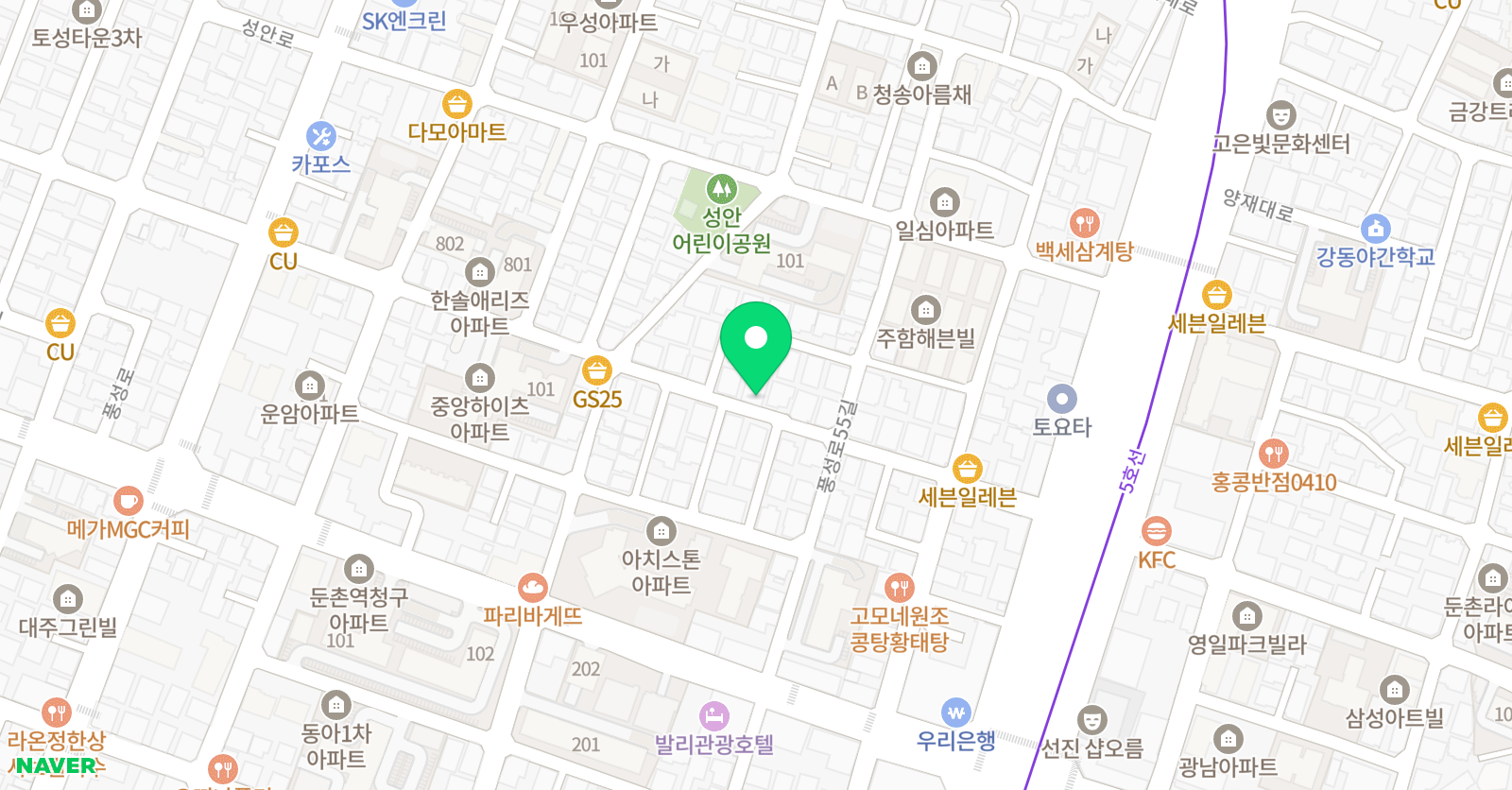 솔루니 성내홈스쿨 위치
