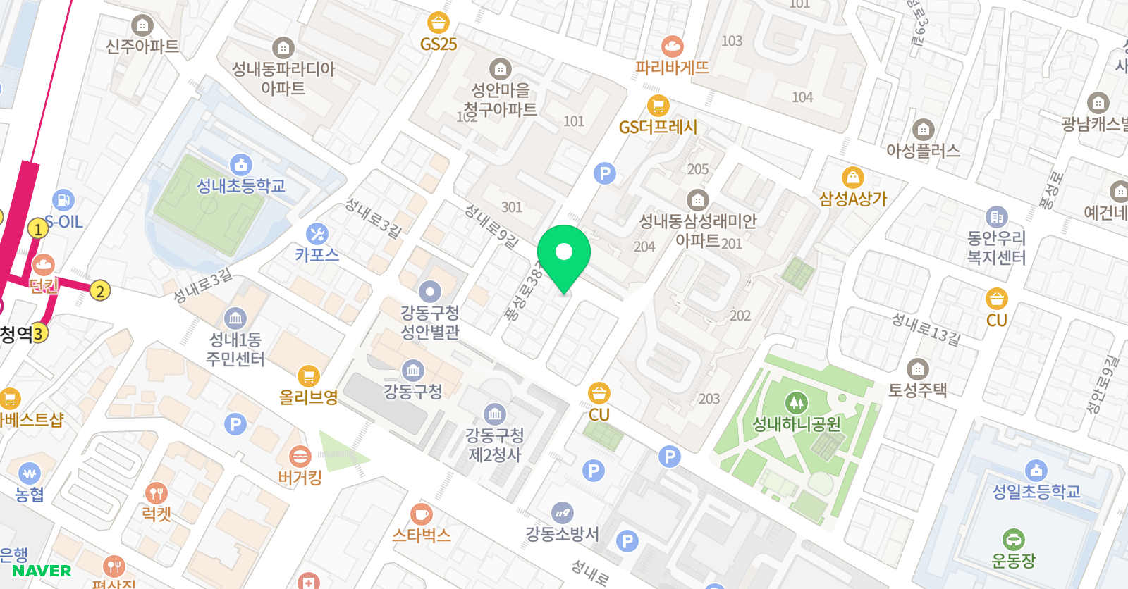 리드인독서논술 딱풀리는수학 성내센터 위치