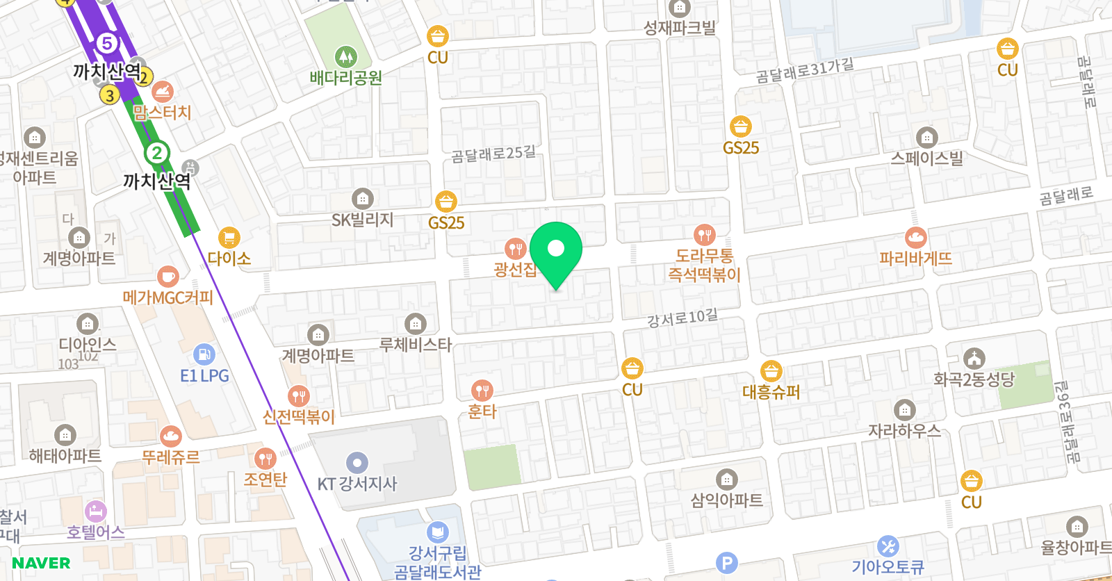 강서대성엔 학원 위치