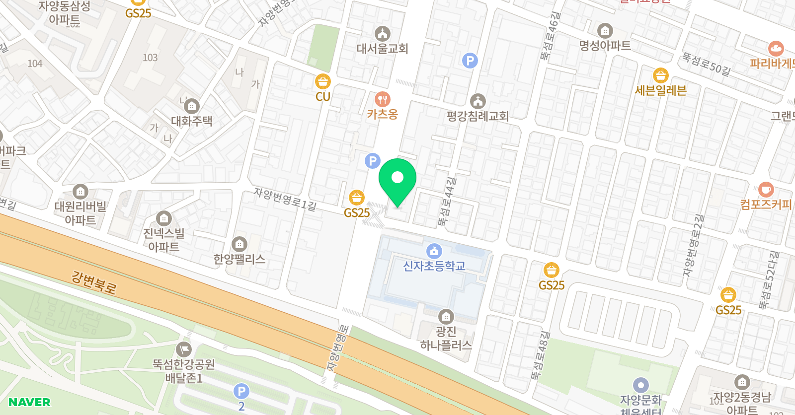 서울광진 유소년축구단 위치
