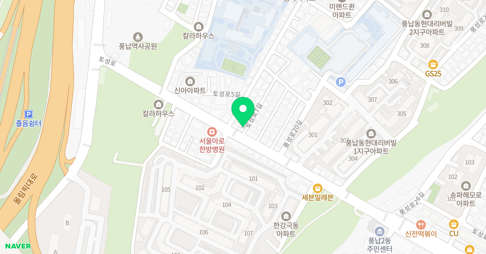 리드인 풍납센터 위치