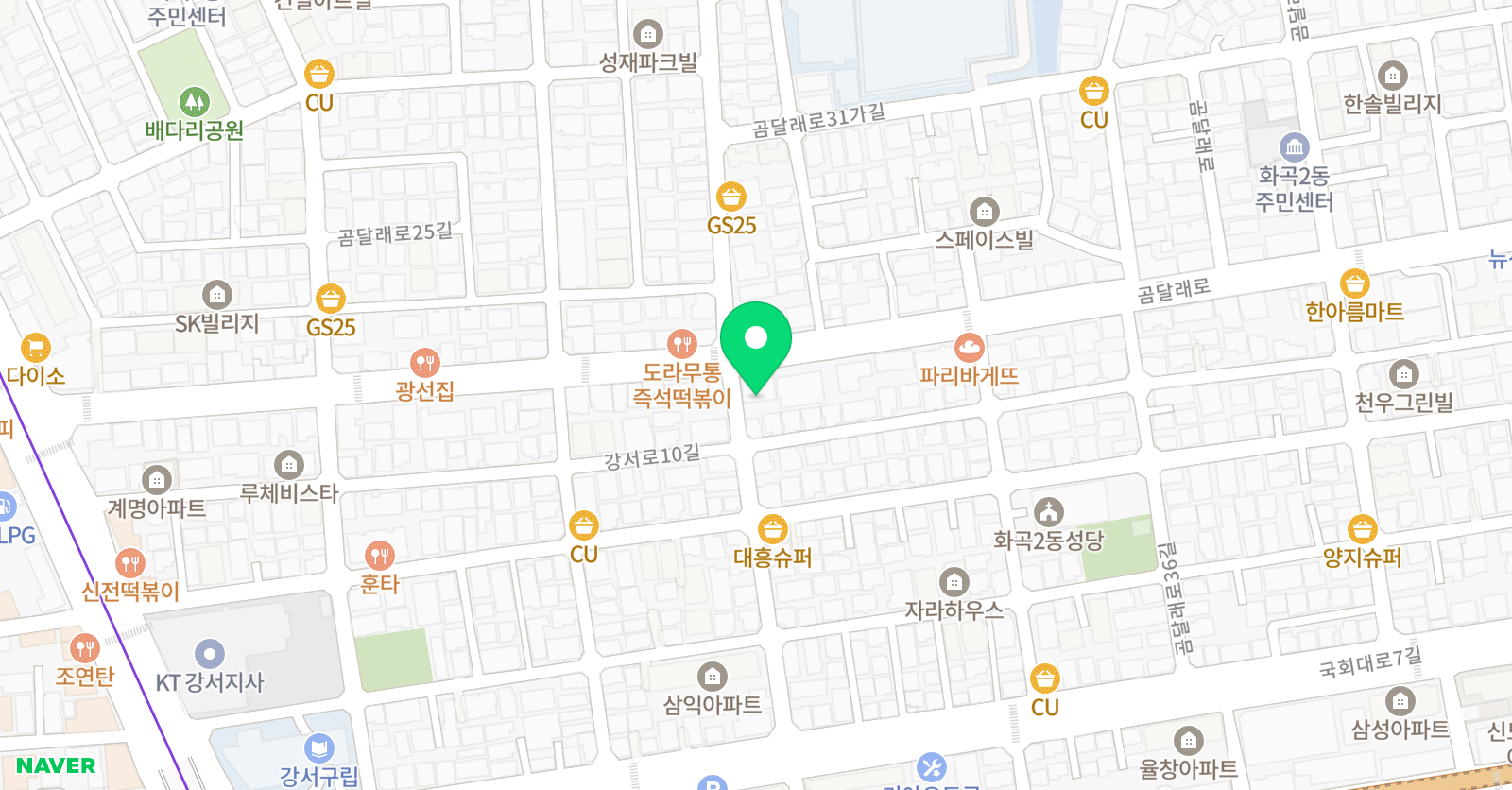 집나무사람 미술학원 위치