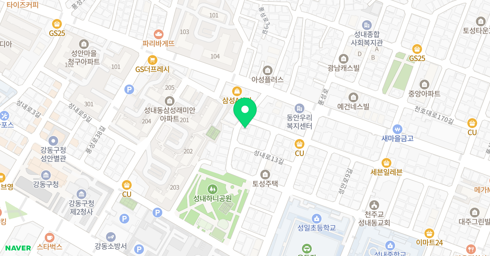 최상인 학원 위치