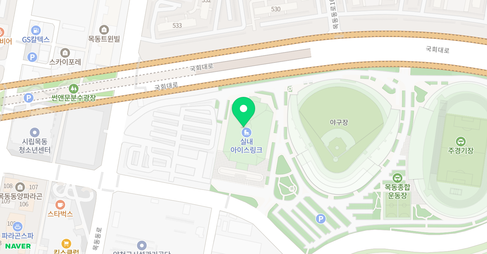 하키머신 어린이아이스하키클럽 목동점 위치