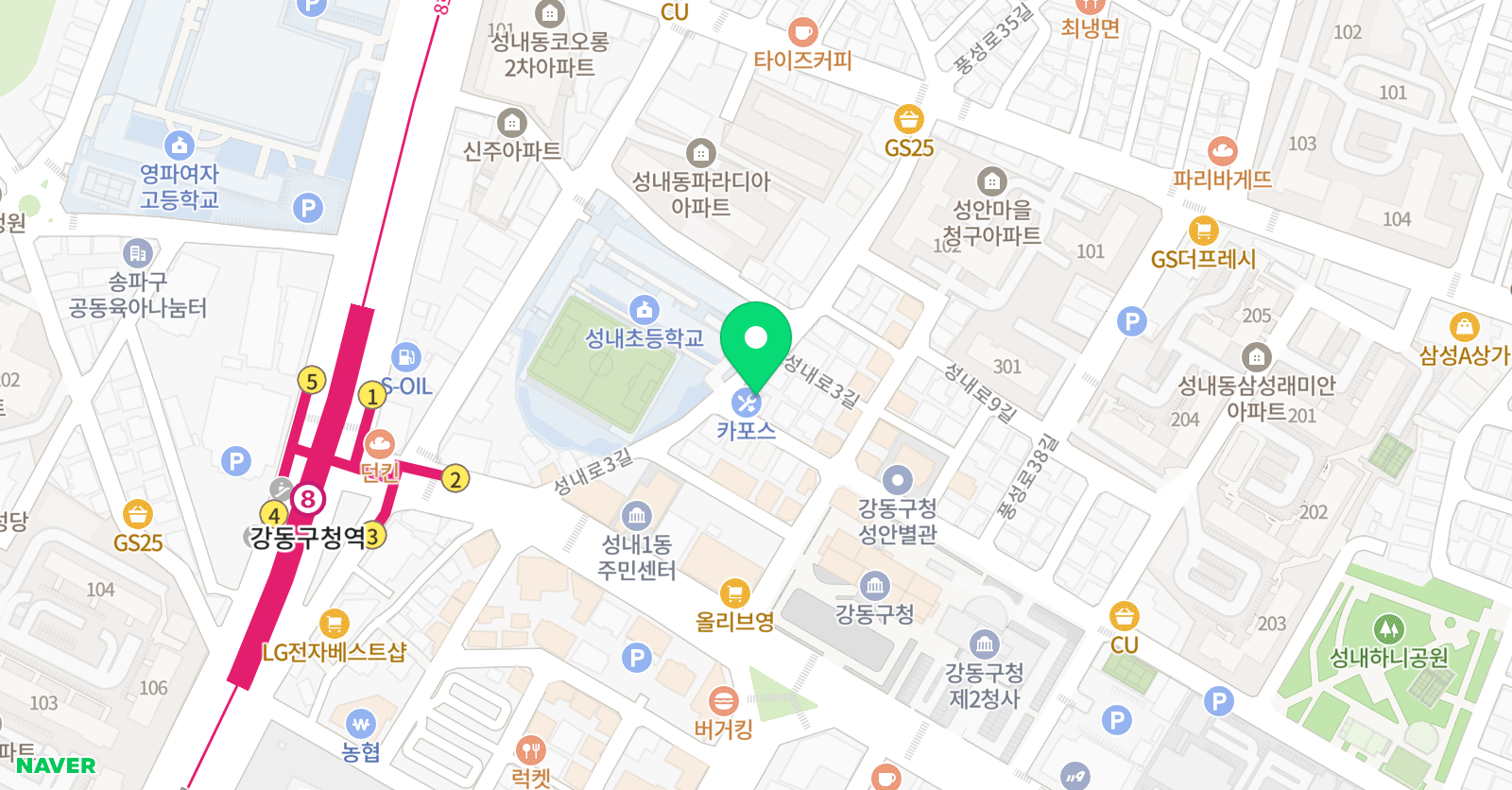 뮤직트리 음악학원 위치