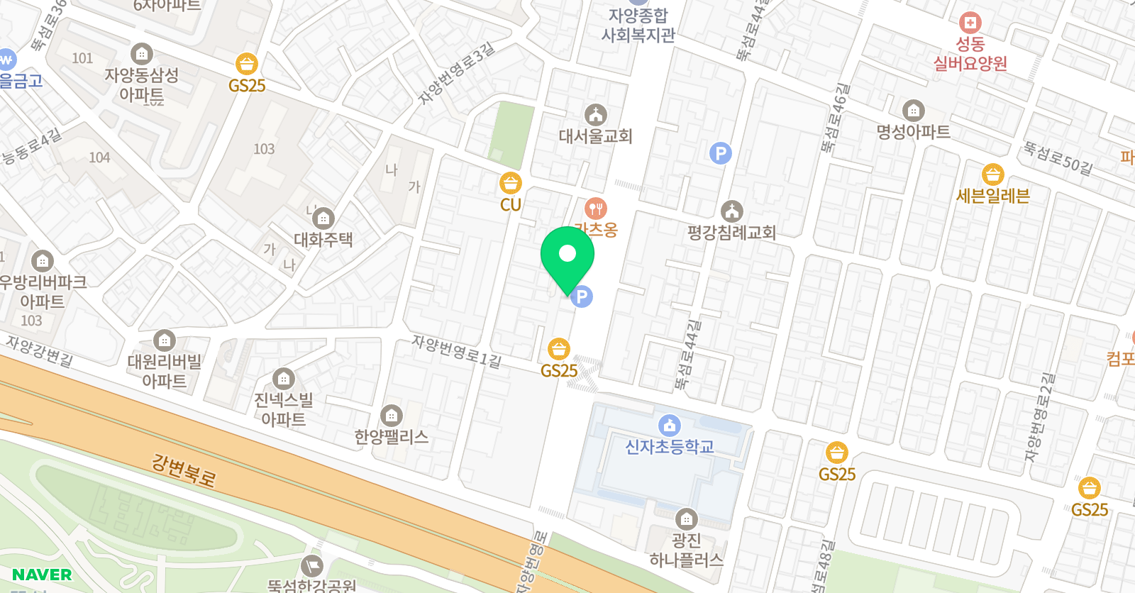 자양융합국어 위치