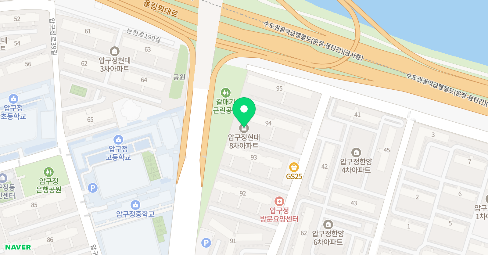 압구정 스포츠아카데미 위치