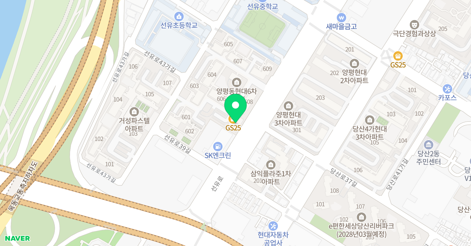 현대예음 음악학원 위치