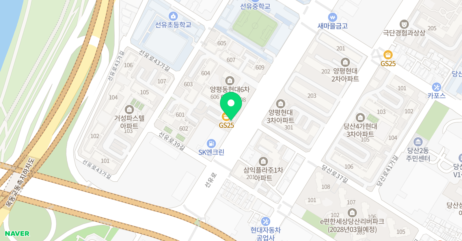 스마트해법 수학 선유초교점 위치