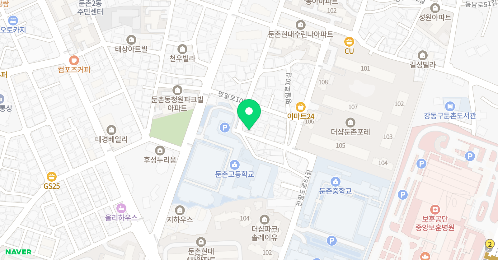 플라톤 러닝센터 둔촌교실 위치