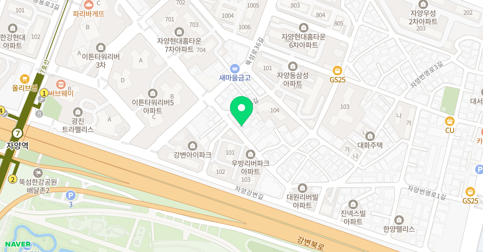 상상공간 미술이야기 학원 위치