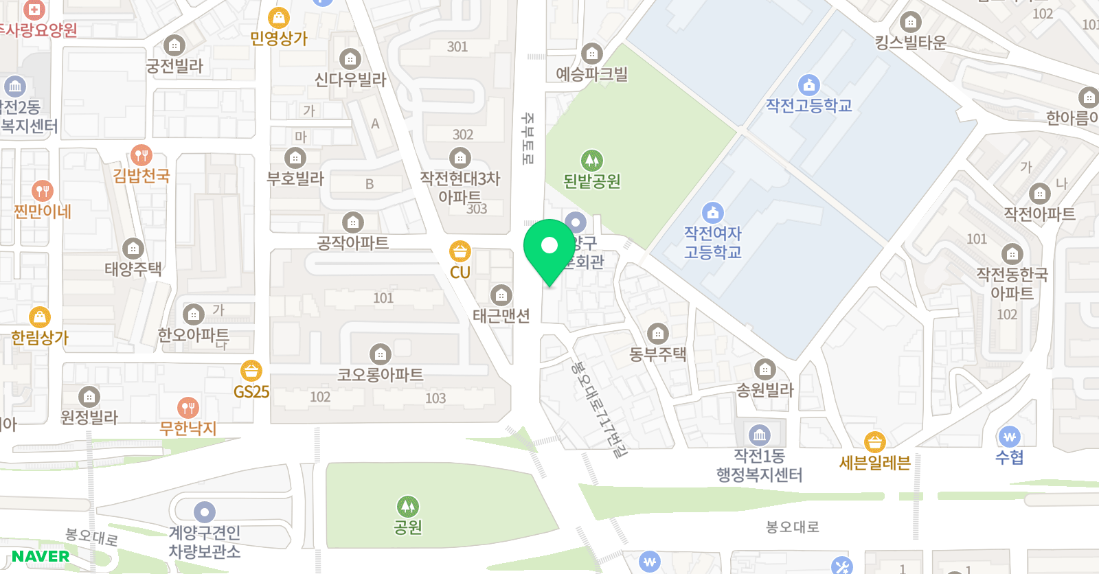 더케이 영어학원 효성점 위치