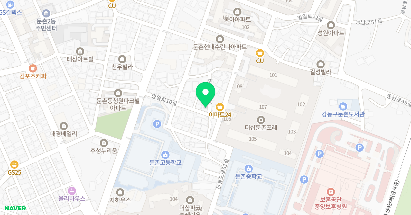 포인트 수학학원 위치