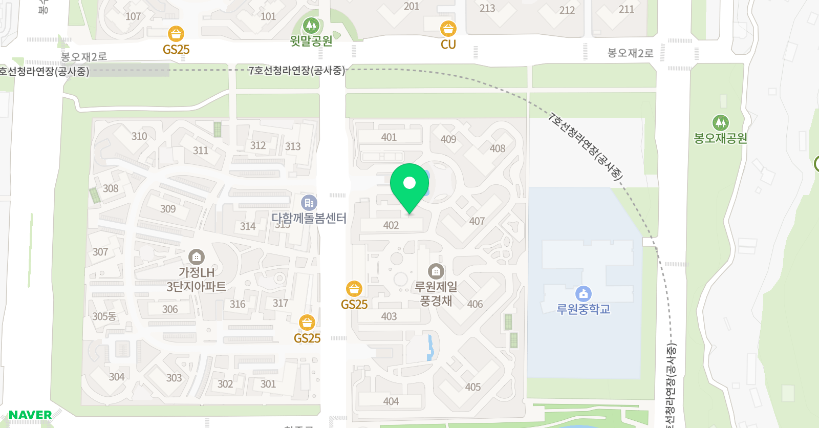 레벨업 공부방 가정점 위치