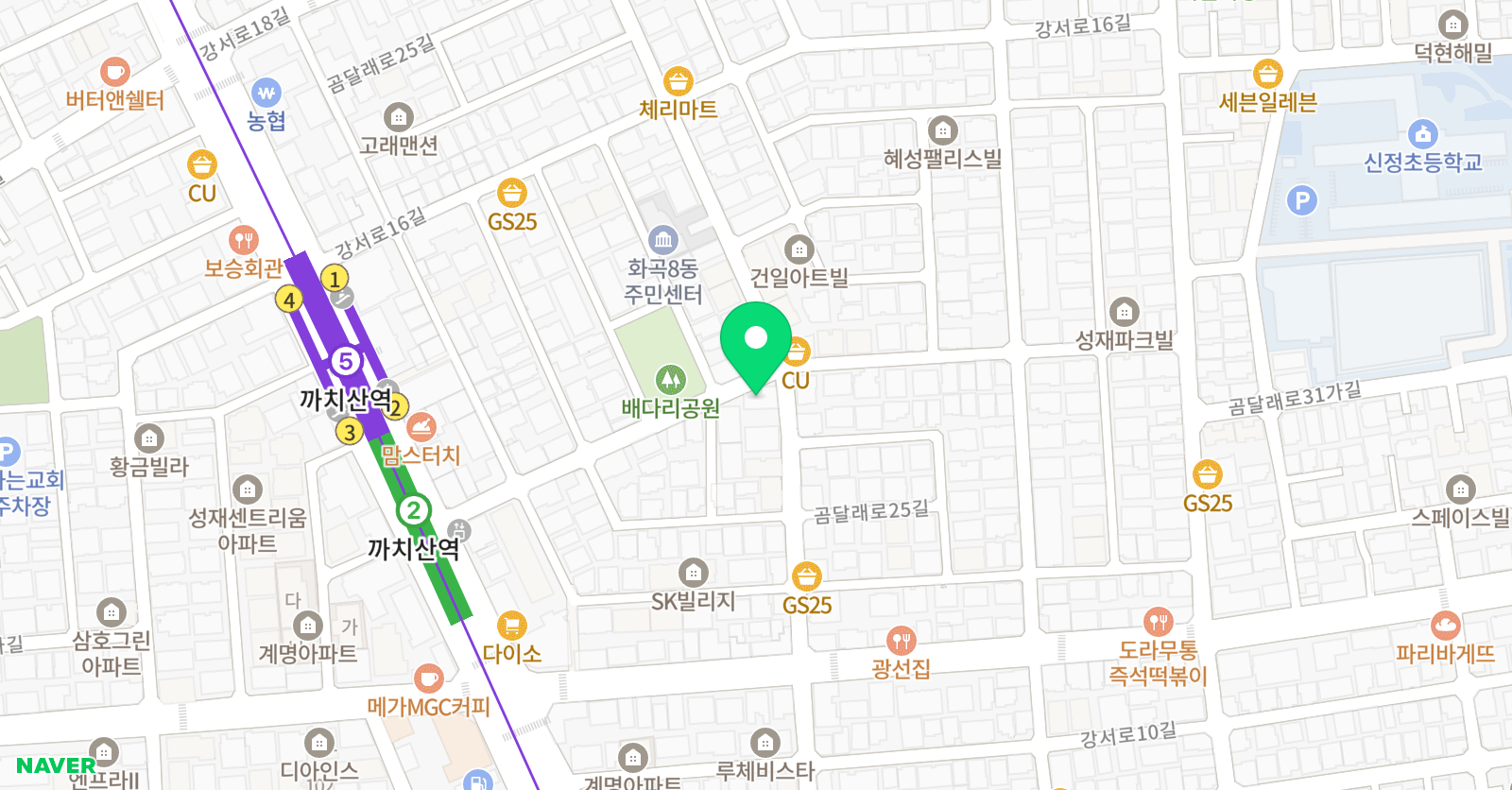 더베스트 학원 위치