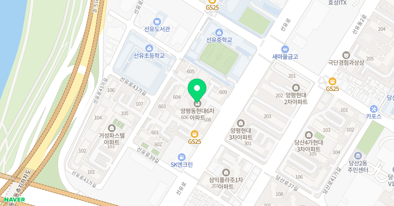 푸르넷 공부방 선유점 위치