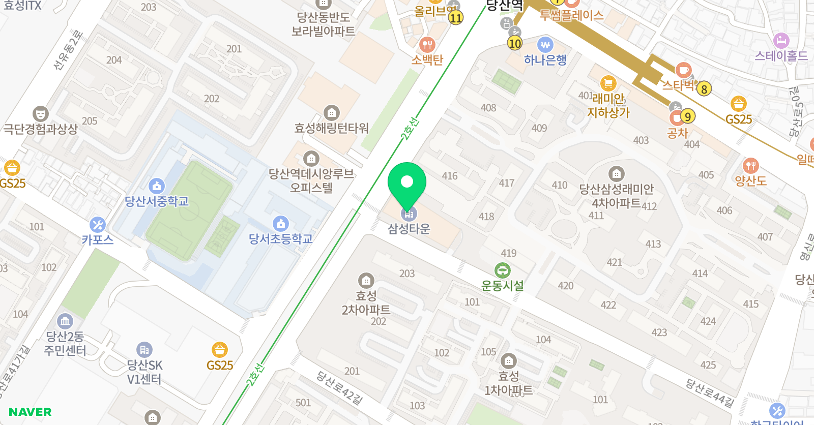 토론하는아이들 학원 당산래미안 GLE 센터 위치