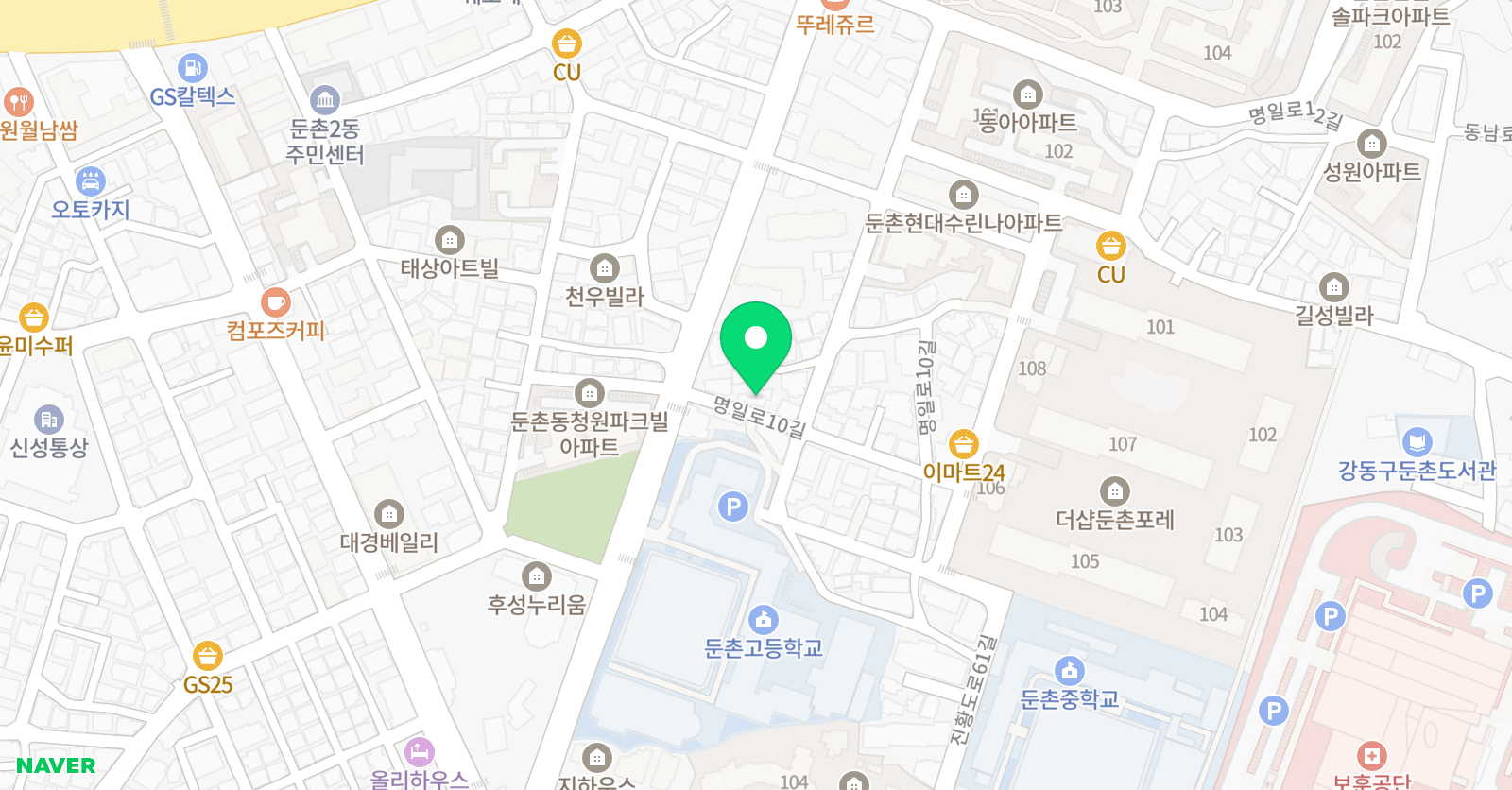 PK 대치 스마트에듀 학원 서울 강동센터 위치