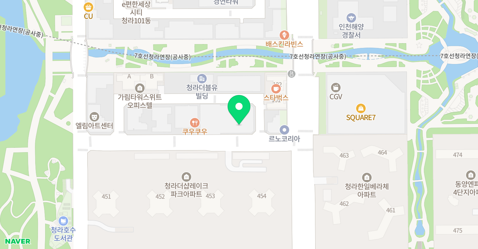 윤선생IGSE아카데미 청라점 위치