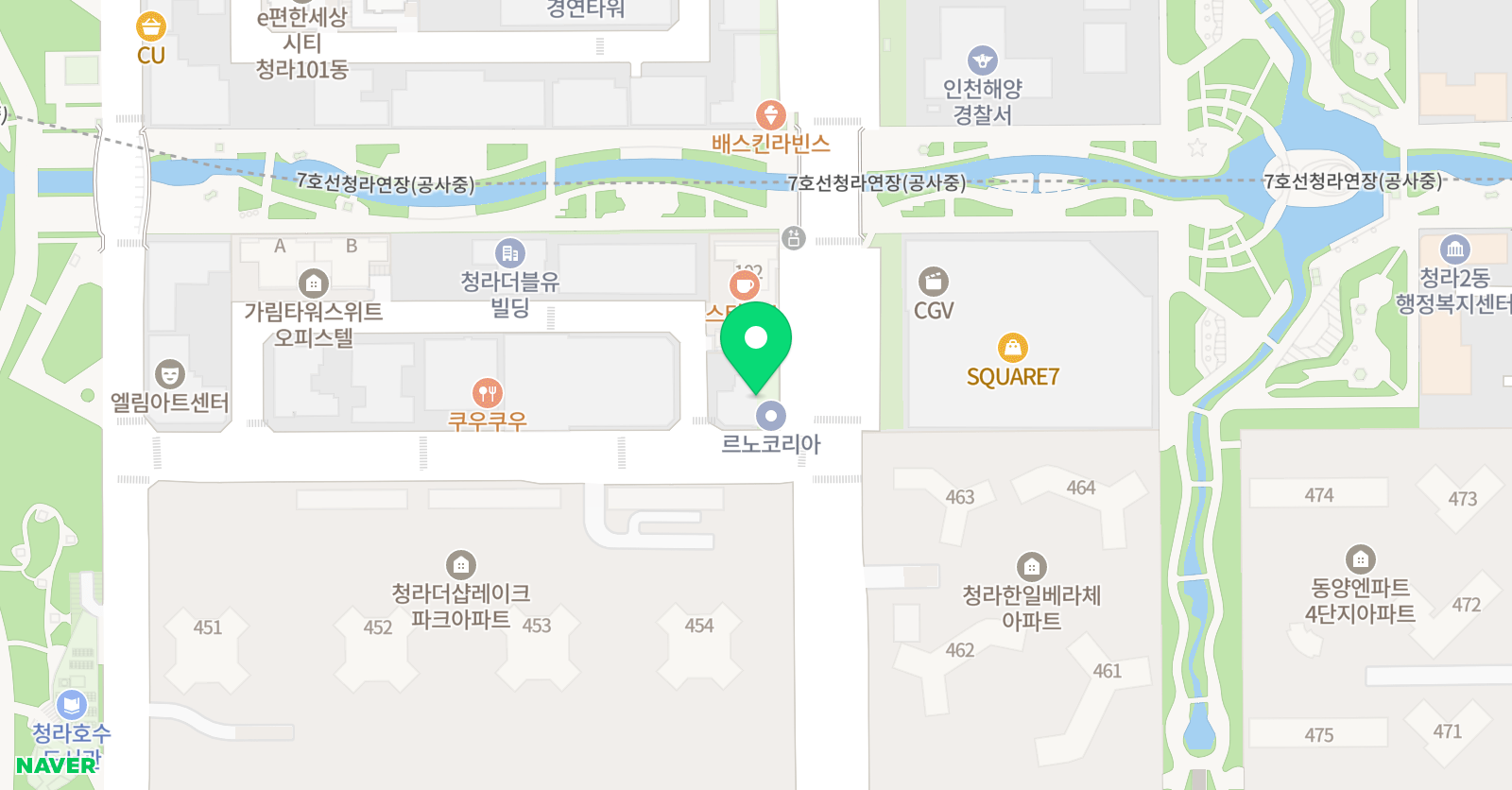 영어공작소 학원 위치
