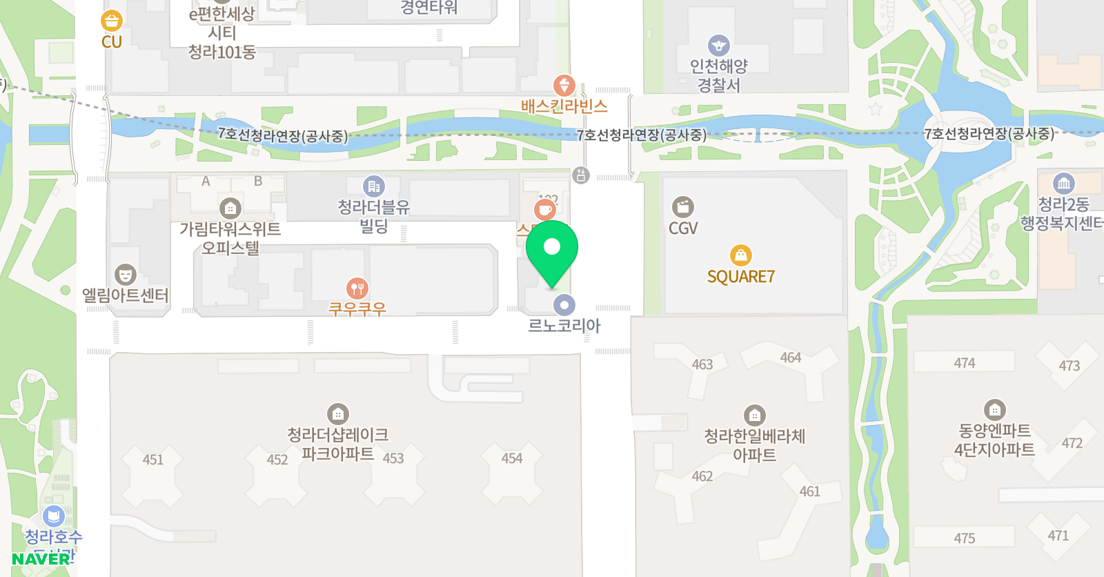 선수학 학원 위치