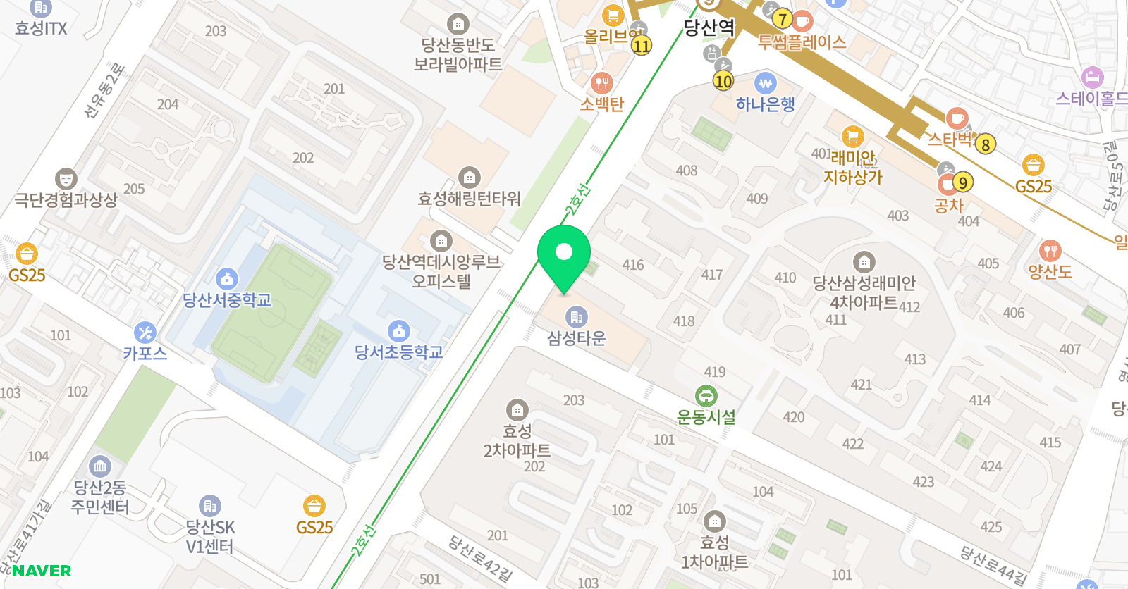 드림뮤직 실용음악학원 위치