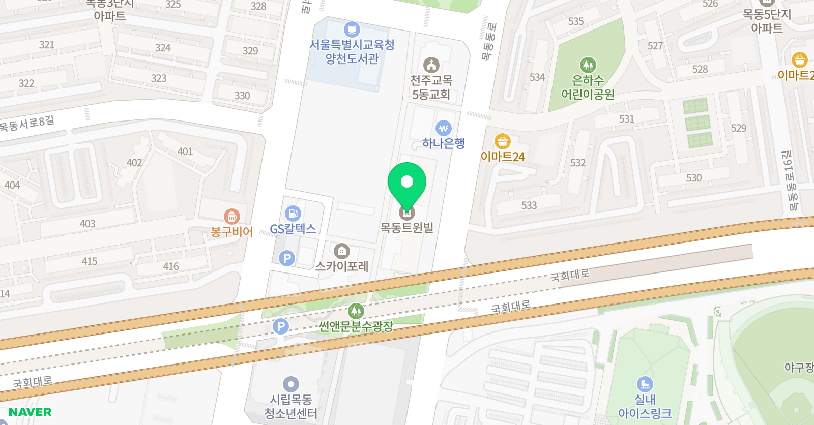 SJ 음악학원 위치