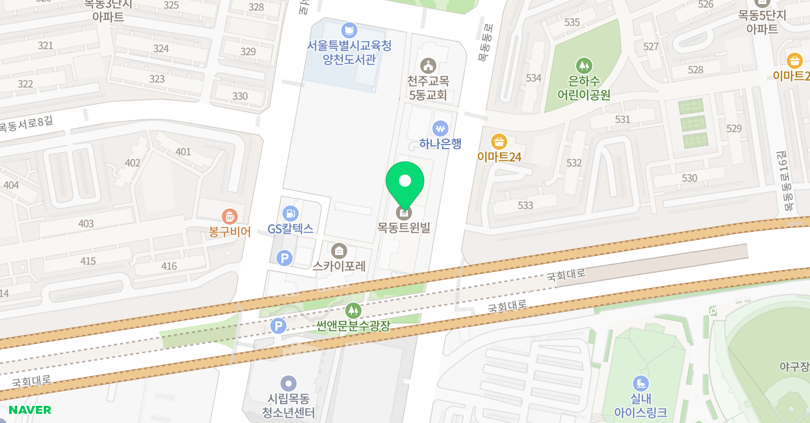 정시방 트윈빌관 (3관) 위치