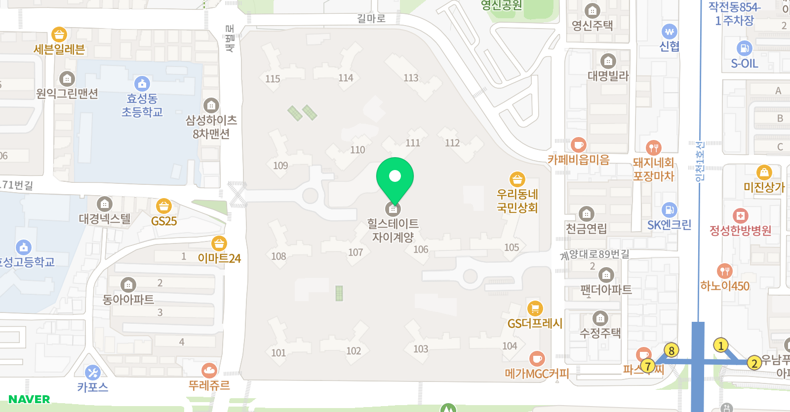 링키홈 계양힐스 위치