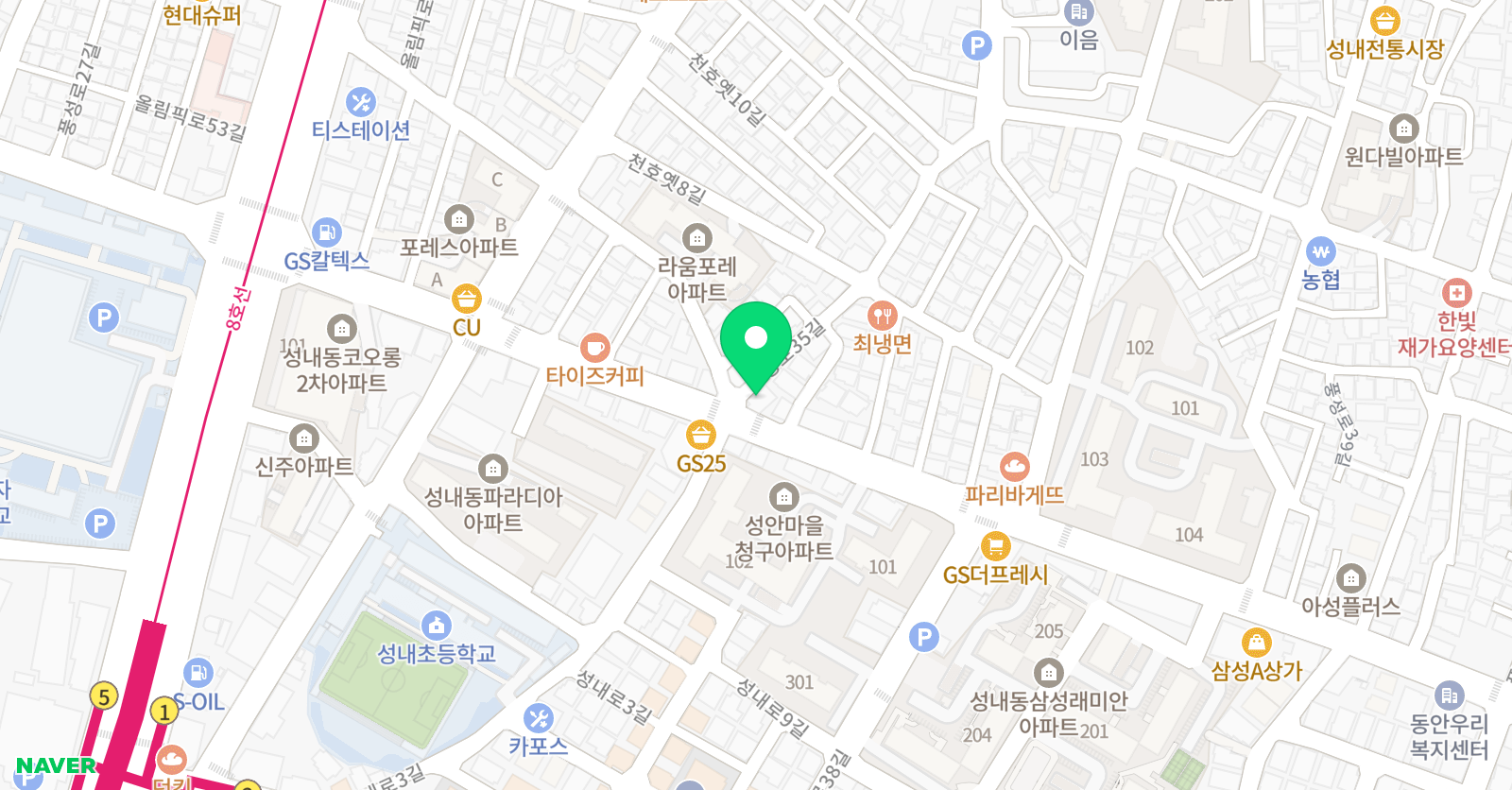 홍피아노 음악학원 위치