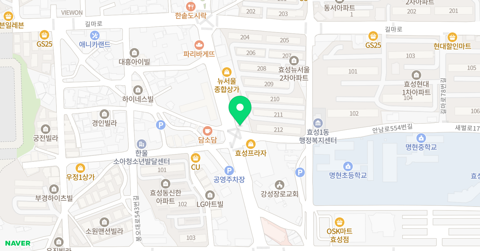세계로 학원 위치
